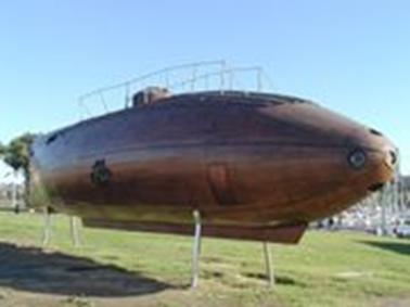 Ictíneo II. Réplica en el puerto de Barcelona