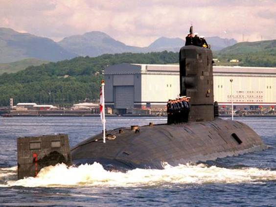 HMS Splendid with the shiplift facility in the background