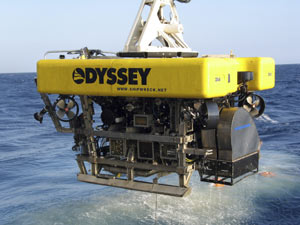 Vehículo de la compañía 'Odyssey' utilizado para recuperar el tesoro. (Foto: EFE)